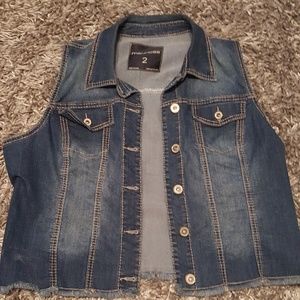 Blue jean vest